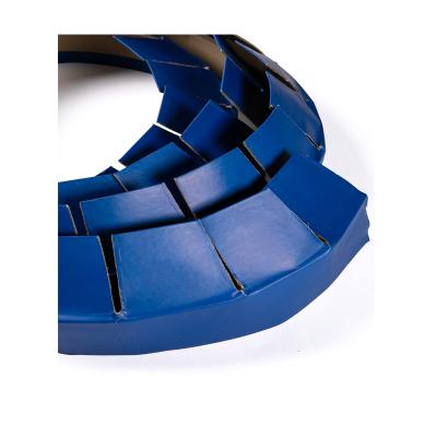  Paper corner protector blue long Serrated paper corner guard for aluminum coil steel coil packaging 